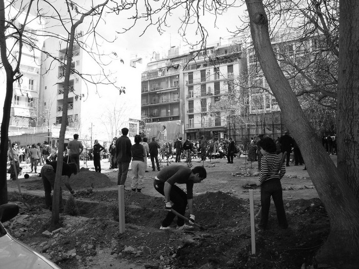 Οι εργασίες για τη δημιουργία του Πάρκου Ναυαρίνου, πηγή: voidnetwork.blogspot.gr