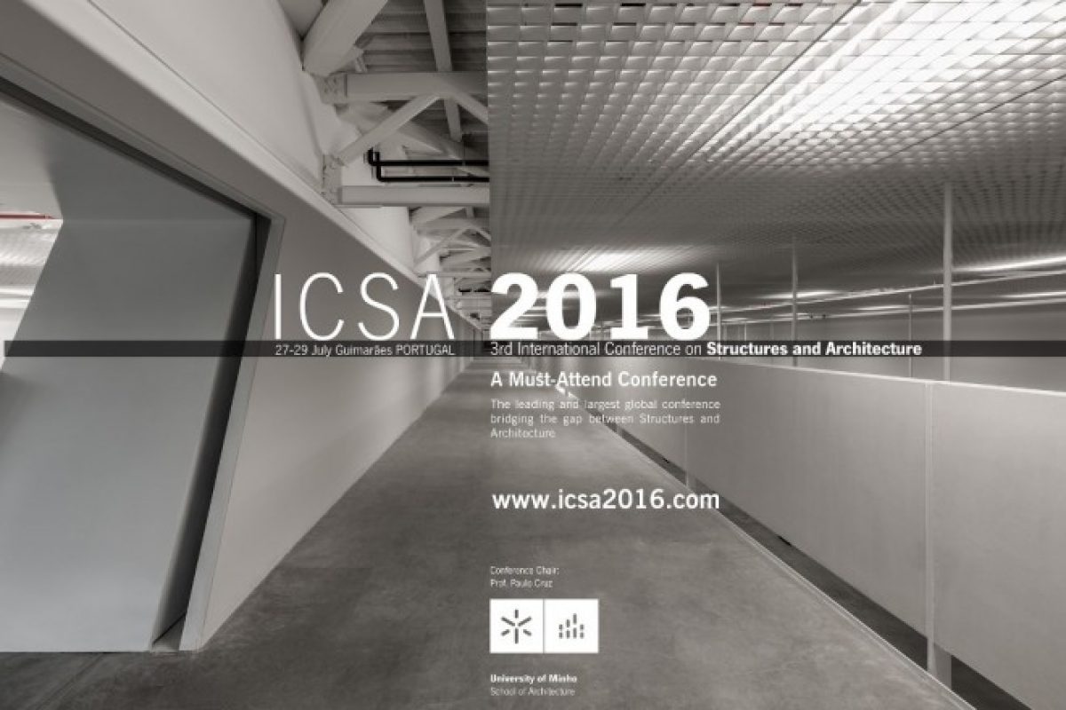 3ο Διεθνές Συνέδριο Κατασκευών και Αρχιτεκτονικής (ICSA2016), 27 έως 29 Ιουλίου 2016